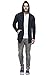Tinted Men's Cotton Blend Hooded Cardigan Navy