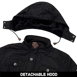 CHEXPEL Men's Thick Winter Jackets with Hood Fleece