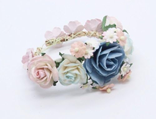 Sweet Mix Soft Blue Purple Shade Flower Paper Hand Band Mulberry Paper Flowers Scrapbooking Wedding Decoration
