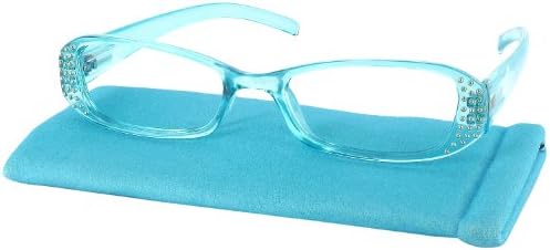Dolce Single Vision Full Frame Reading Glasses, Blue Curacao, +1.75