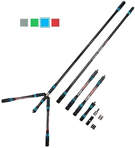 NMCPY Archery Bow Stabilizer Balance Bar Set 5" 10" 30" Balance Bar Stabilizer Rod Removable Pure Carbon Fiber Extension Pole Recurve Bow Accessories Hunting