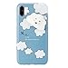 Case Cover For iPhone X, Squishy 3D Squeeze Cute Mochi Toy Silicone Back Soft (G)