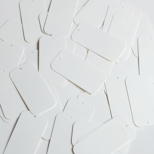 Soft White Pearly Long Sequin Rectangle 1.5 inch. Couture Paillettes. Made in USA.