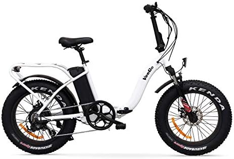 Ride Scoozy VeeGo Folding Fat Tire Electric Bicycle with a 500W Bafang Hub Motor and Heavy Duty Cargo Rack