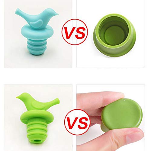 image for XGao Silicone Wine Bottle Stopper with Air Tight Seal Reusable Wine an