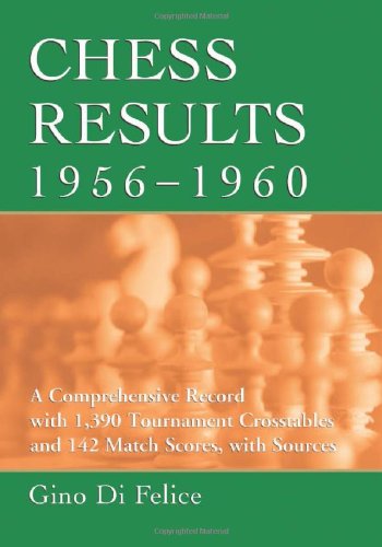 Chess Results, 1956-1960:A Comprehensive Record with 1,390 Tournament Crosstables and 142 Match Scores, with Sources (Chess Results Series) by Gino Di Felice
