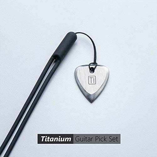 GPCA Guitar Pick Titanium Edition Set - Plus easy carry wrist/guitar band with gift box