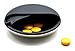 PuTwo Pill Organizer for Purse, Small Travel Pill Case, Round Metal Pill Box-Black