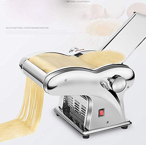 Pasta Maker, 110V Electric Noodle Press Machine Spaghetti Pasta Maker Commercial Stainless Steel Dough Cutter Dumplings Roller Noodles Hanger