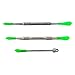 Green Goddess Supply - Multi-Size Wax Carving Tool Set with Removable Green Silicone Tips - Silver - 3-Pack