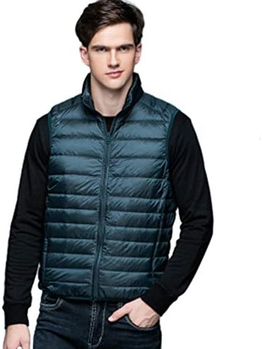 Tookang Men's Thin Down Gilet Coat Vest Ultra Light Weight Slim Packable Puffer Jacket