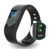 EIISON Fitness Tracker with Heart Rate monitor E3S Activity Watch Step Walking Sleep Counter Wireless Wristband Pedometer Exercise Tracking Sweatproof Sports Bracelet for Android and iOS … (Gray)