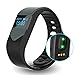 EIISON Fitness Tracker with Heart Rate monitor E3S Activity Watch Step Walking Sleep Counter Wireless Wristband Pedometer Exercise Tracking Sweatproof Sports Bracelet for Android and iOS ... (Gray)