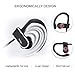 Bluetooth Headphones, Antimi Wireless Earbuds Sports Earphones Waterproof IPX7 with Mic, Case for Gym Running Workout 8 Hours Playtime Noise Cancelling