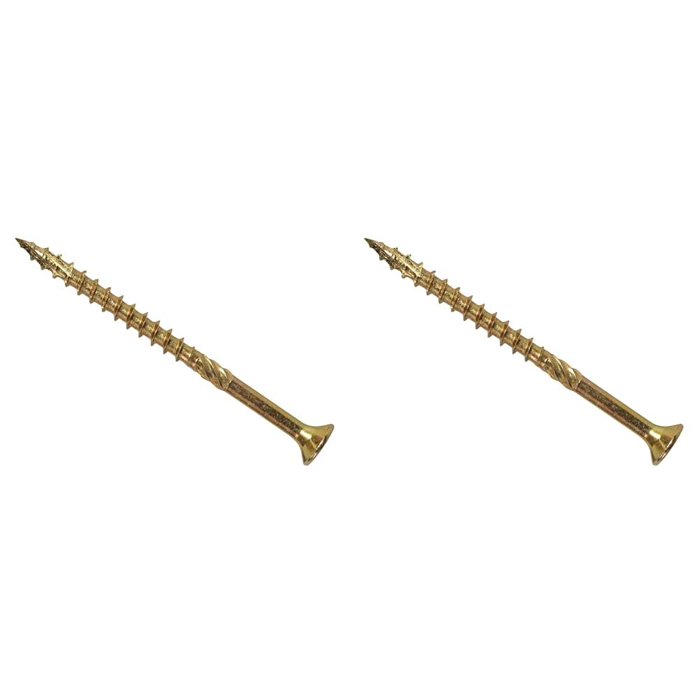 ForgeFast Elite Fast-Start Woodscrews | 3.5 x 30mm | Zinc Yellow | Box 200 (Pack of 2)