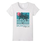 Womens Sacramento California T Shirt Vintage Souvenirs Medium White