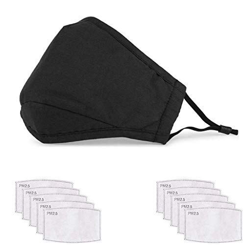Nice-Components 2 Pcs Anti Flu Reusable Mask, 20 Pcs Filter, Maintenance-free Anti-particle Dustproof Medical Mask,Medical Disposable Mask, (3)