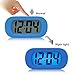 Lomanda Digital Alarm clock, Easy to Set Kids Alarm Clock Battery Operated Large LED Display Clock Silicone Cover with Backlight Snooze Bedrooms Great for Kids Boys Girls (Blue)