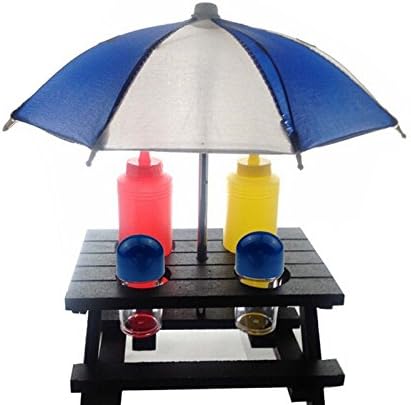 Barbecue Tools Set 6pc Tool Outdoor Camping With Salt&amp;pepper Condiment Bottles/ Wooden Garden Table/umbrella