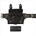 Mens Boys Vintage Leather Messenger Belt Sling Leather Utility Pouch Fanny Pack Messenger Waist Belt Gift for Men & Women (Black)