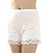 Lace Seamless Slip Shorts Under Dresses Boy Shorts Panties Underwear Leggings, White, L(For 60-70Kg)