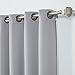 Best Home Fashion Thermal Insulated Blackout Curtains - Antique Bronze Grommet Top - Grey - 52
