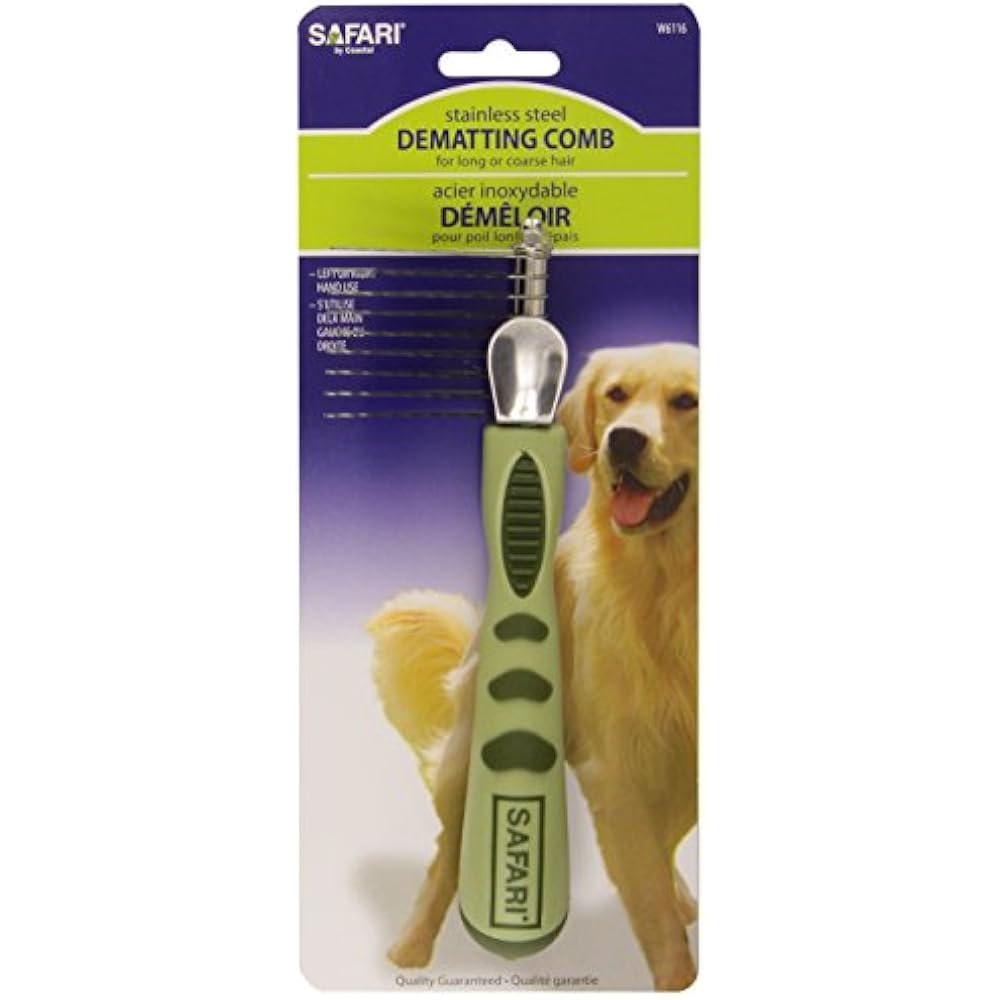 Safari Dog Dematting Comb One Size Dematting Tool For Dogs Detangler