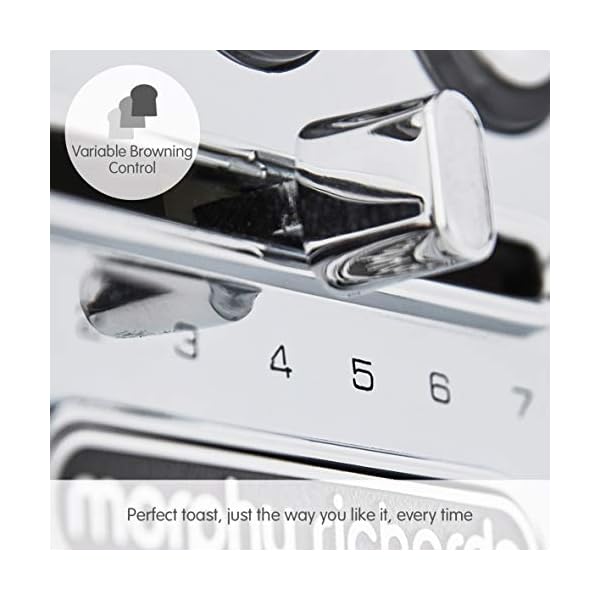 Morphy Richards Verve Black 4 Slice Toaster - Plastic - 4 Slot - 243010