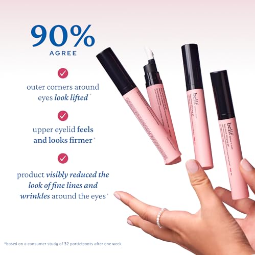 belif Retinol Firming Eye Serum – Aqua Bomb Lifting Eye Gel with Collagen & Bakuchiol for Puffiness, Fine Lines & Wrinkles, Peptide & Hyaluronic Acid, Korean Skin Care