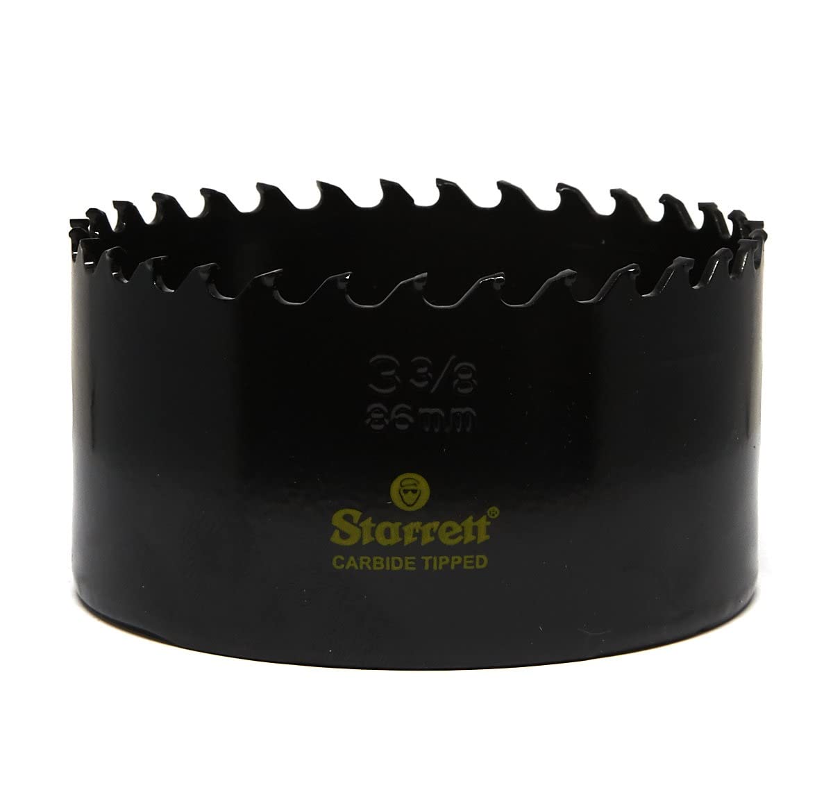 Starrett Tungsten Carbide Tipped Hole Saw - CT338 Deep Cut Holesaw Cutter - For Wood Suspended Flooring Reinforced Concrete & Fibreglass - 86MM — image 1
