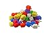 Judaica Mega Mall Multi Colored Traditional Hanukkah Plastic Dreidels, Medium, 25 Pack (With Draydel Game Instructions)