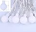[Remote & Timer] 33Ft Globe String Lights 100LED Fairy Twinkle Lights with Remote 8 Modes Controller & UL Listed Adaptor Plug-for Patio/Party/Garden/Wedding Decor, Pure White