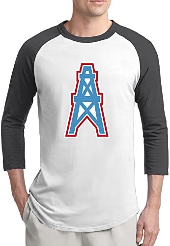 Cotton Houston Oilers Logo Sport Round Neck Tshirts