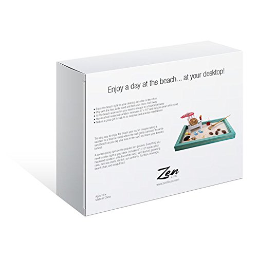 Beach Zen Garden, A Day at The Beach, Mini Desktop Sandbox for Meditation and Relaxation