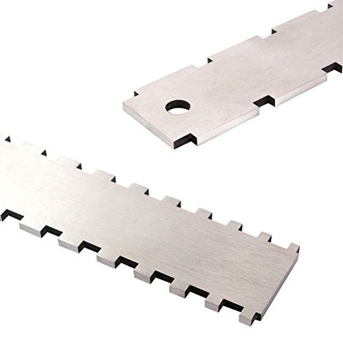 Vankcp Stainless Steel Guitar Neck Notched Straight Edge for Checking the Guitar Fret Board