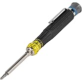 Klein Tools 32611P Mini Precision Screwdriver, 13-in-1 Magnetic Multi-Bit Pocket Driver with Nut Drivers, Phillips, Slotted, and Hex Tips