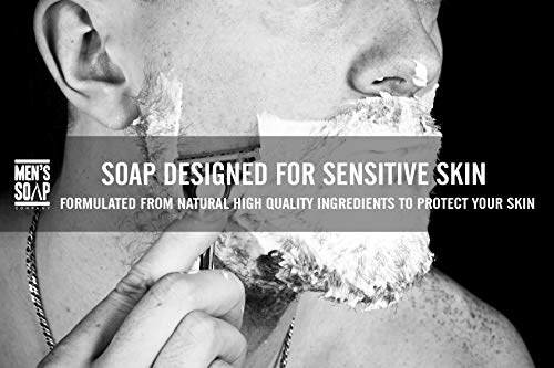 Men’s Soap Company Shaving Soap for Men and Women 4.0 oz Refill Puck Made With Natural Vegan Plant Ingredients. Shea Butter and Vitamin E Create Thick Shave Soap Lather for Skin Protection, Himalaya - Thumbnail 7