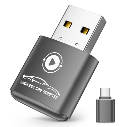 Photo 1 of vnilrgle Wireless CarPlay Adapter for Apple iPhone?2026 Upgraded? Mini Design, Converts Factory Wired to Wireless Adapter for CarPlay, Plug and Play, Auto Connect Fast and Stable(Gray)