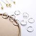 Finrezio 8Pcs Open Toe Rings for Women Girls Adjustable Tail Ring Flower Knot Simple Toe Ring Gifts Jewelry Set