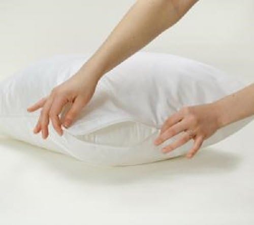 Pillow Protectors for Bed Bugs Vinyl Zipper Style (Set of 2 Pcs)