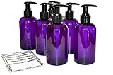 BAIRE BOTTLES - 8 OZ PURPLE PLASTIC REFILLABLE