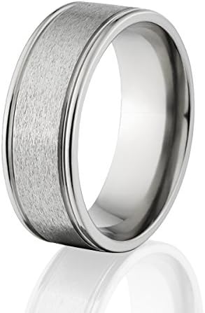 The Jewelry Source Mens Titanium Ring, Premium Titanium Wedding Band