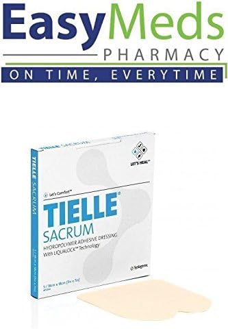 TIELLE Sacrum Sacral Dressing 18 cm x 18cm x1 Sterile Showerproof Wounds Ulcers
