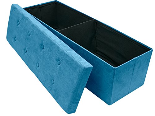 image for Sorbus Storage Ottoman Bench – Collapsible/Folding Bench Chest with 