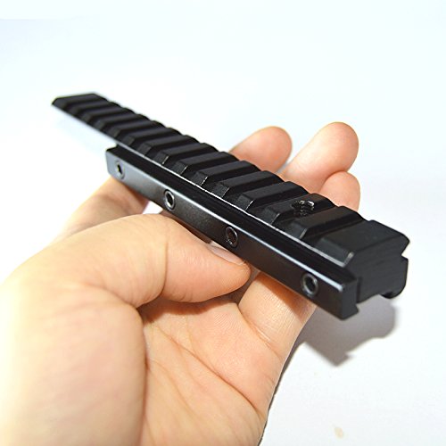 FIRECLUB Tactical Riser 6" Inches Length Dovetail Scope Mount Convert to 20mm Picatinny Weaver Adapter 11mm to 20mm Accessories for Scope Mount Base Hunting