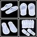 Aneco 24 Pairs Disposable Spa Slippers Velvet Closed Toe Slippers for Hotel, Home, Guest Use, Fits up to US Men Size 10 and Women Size 11, White