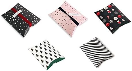 Hanopop Decorative Box Set of 12 Pillow Gift Boxes (holiday design)