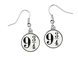 Harry Potter Platform 9 3/4 Silver Plated Earrings