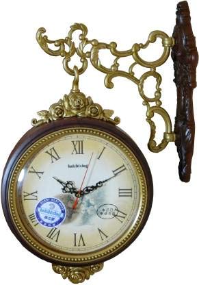Buy Pithadai Group Double Sided Wall Clock Carved Hanging Plastic For Home Office Decor And Gifts Online At Low Prices In India Amazon In