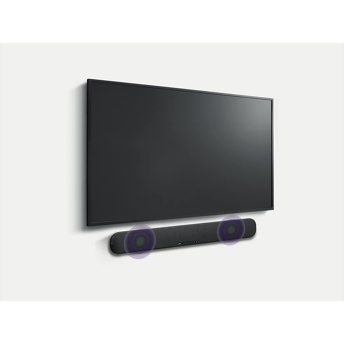 Yamaha Audio SR-B20A Sound Bar with Built-in Subwoofers and Bluetooth, Black